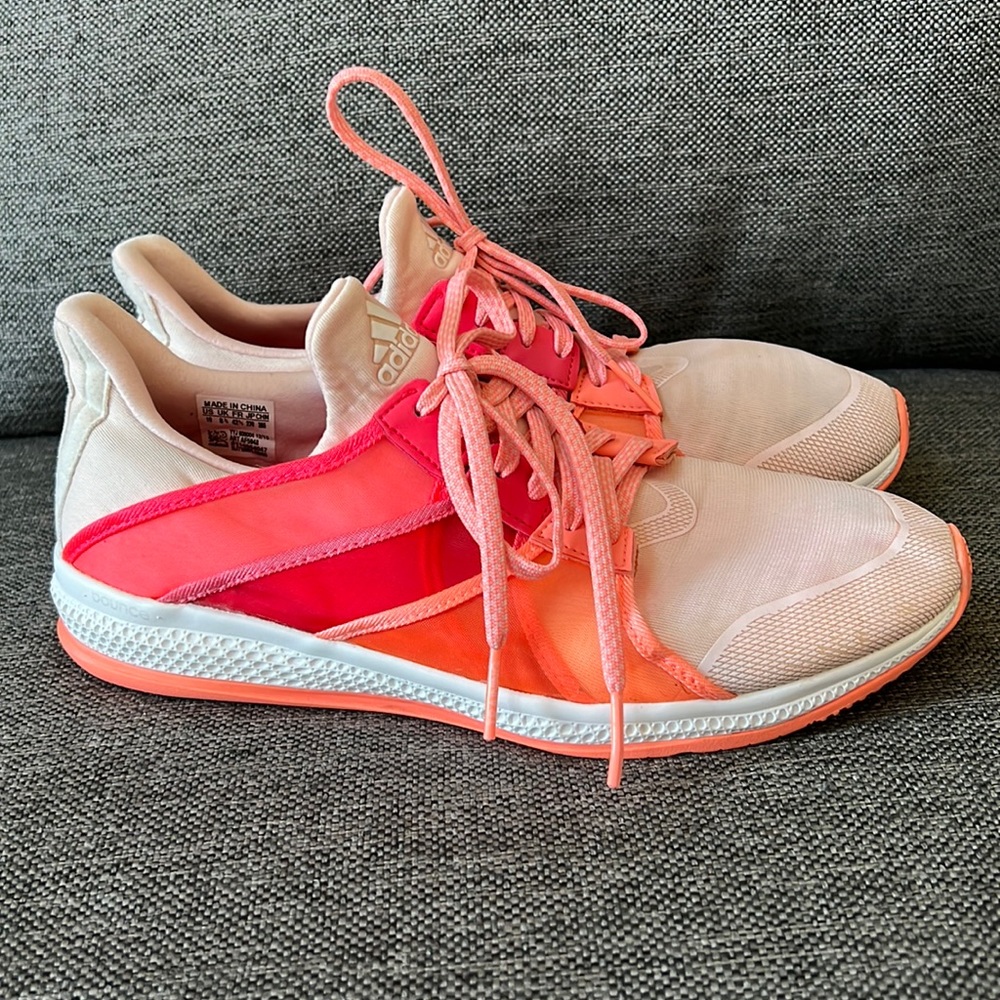 Adidas coral pink sneakers 10